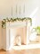 2pcs Artificial Flowers Garland Spring Eucalyptus Garland Vintage Fake Flower Peony Rose Vine Greenery Decorative Wall Hanging Plant for Wedding Arch Door Arrangement Party Decor (White,2pcs)